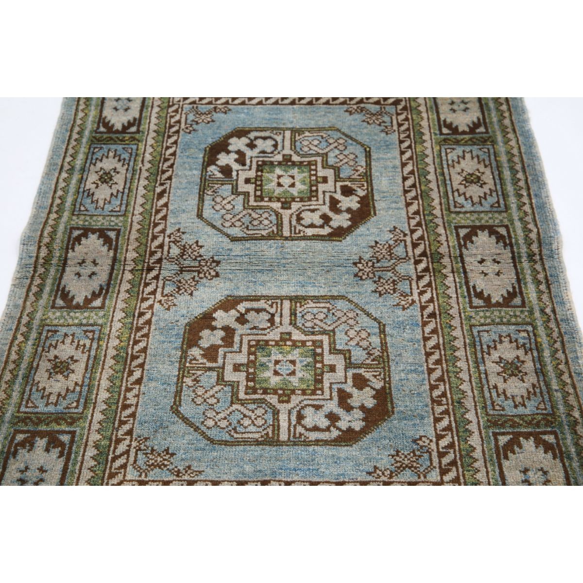 Revival 3x5 Handmade Double Knotted Washable Wool Rug - Colorful