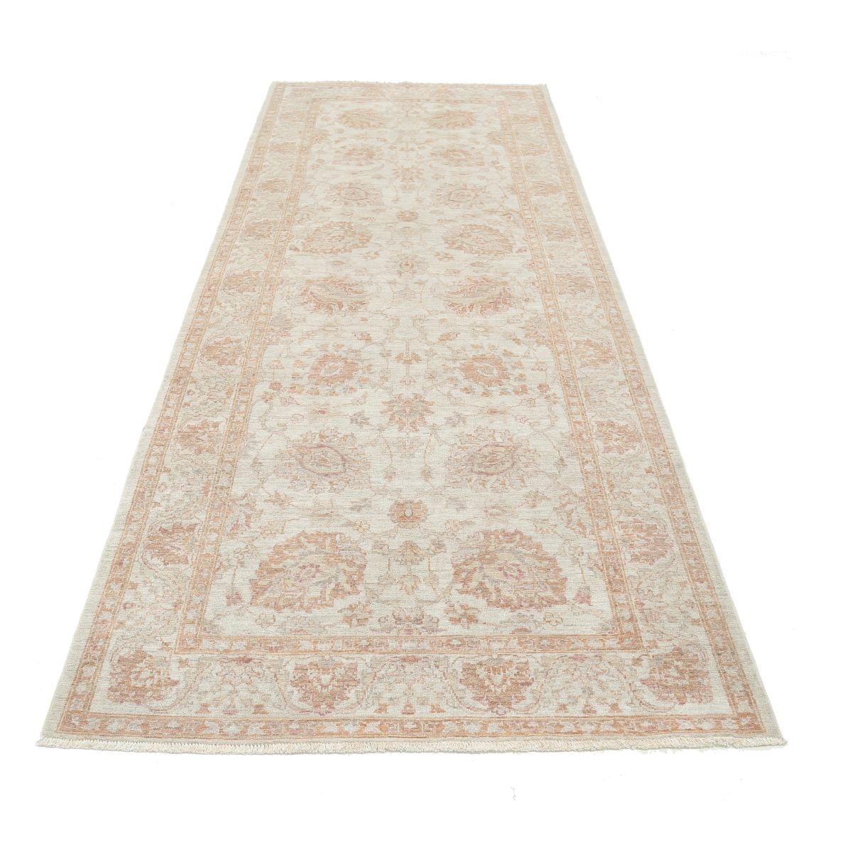 Serenity 4x10 Handmade Double Knotted Washable Wool Runner - Soft Hues