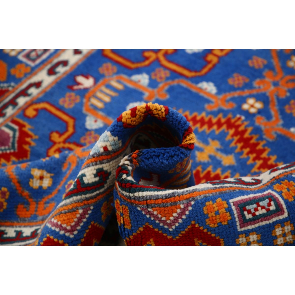 Revival 5x7 Handmade Double Knotted Washable Wool Rug - Colorful