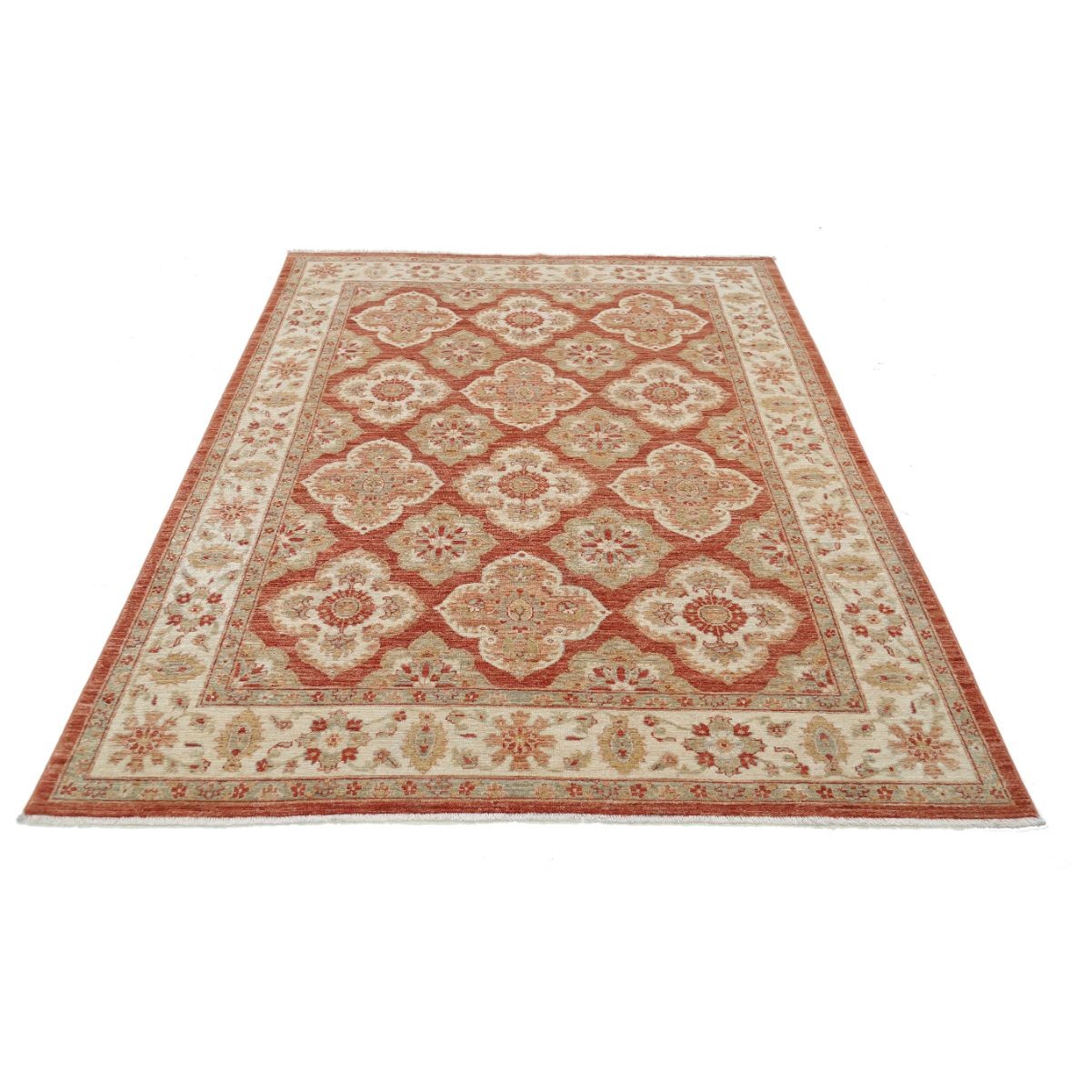 Ziegler 6x8 Handmade Double Knotted Washable Wool Rug - Colorful