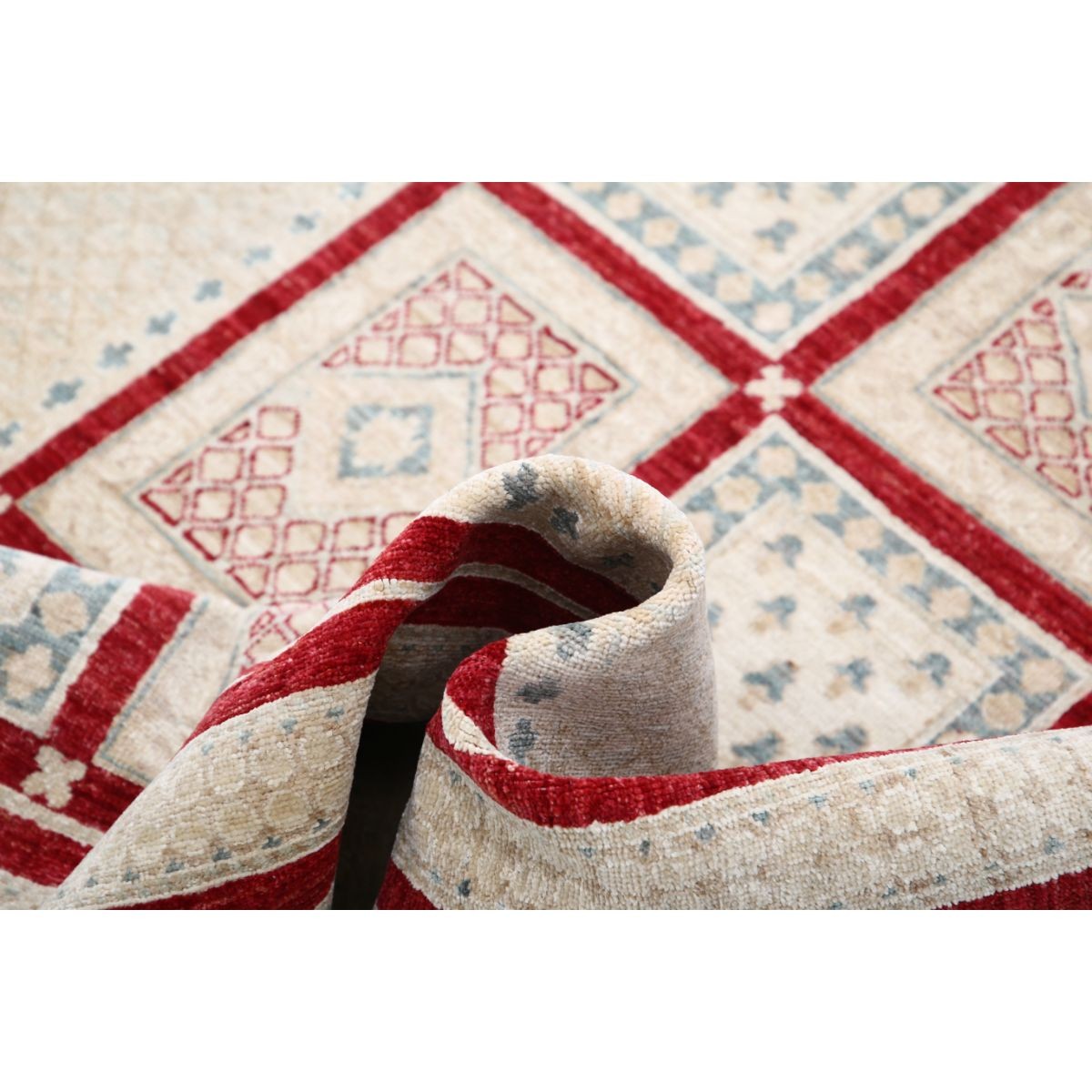 Bakhtiari 5x8 Handmade Double Knotted Washable Wool Rug - Colorful