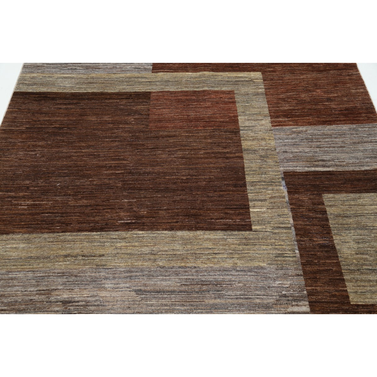 Modcar 6x8 Handmade Double Knotted Washable Wool Rug - Colorful