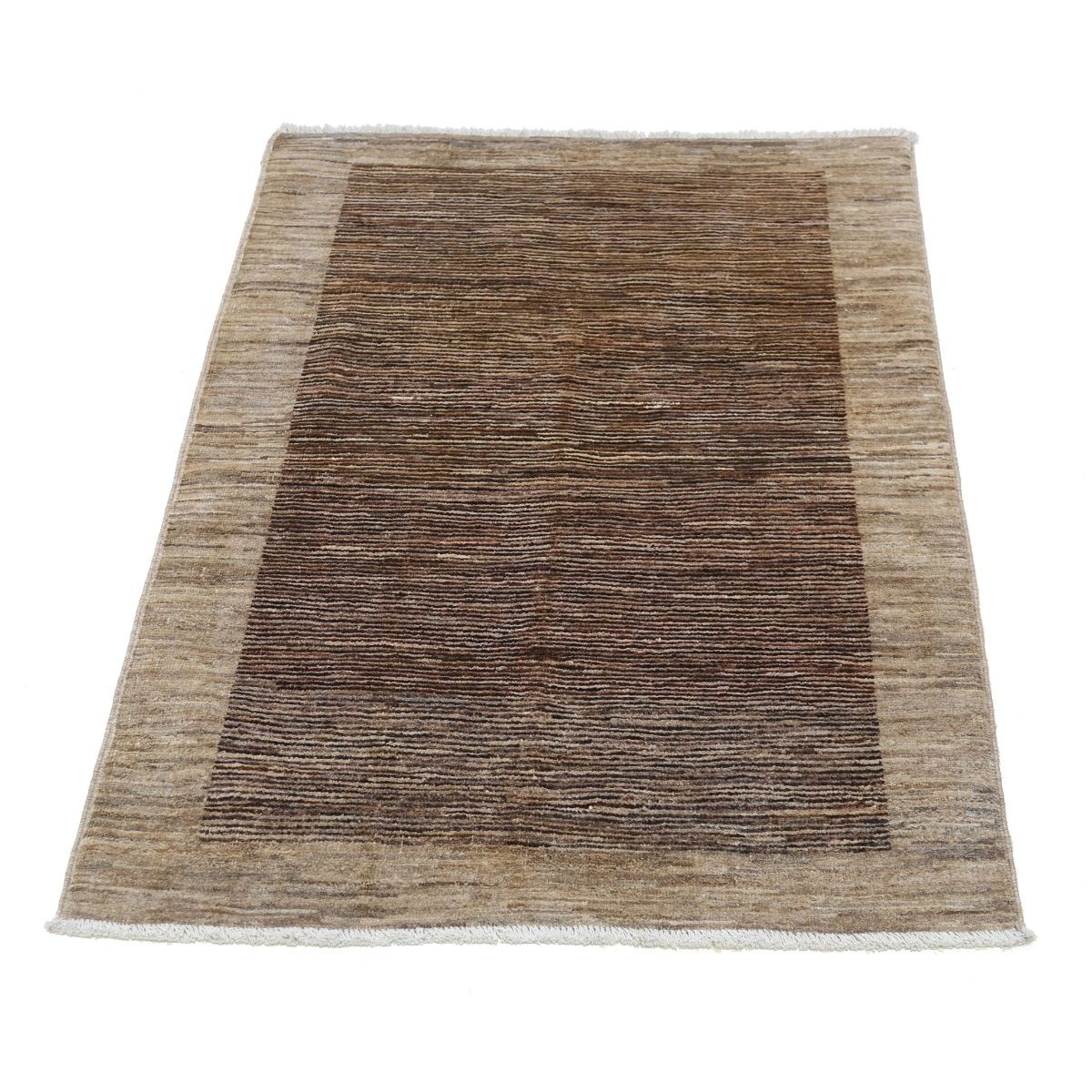 Modcar 3x4 Handmade Double Knotted Washable Wool Rug - Colorful