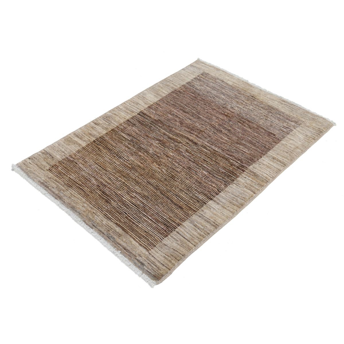 Modcar 3x4 Handmade Double Knotted Washable Wool Rug - Colorful