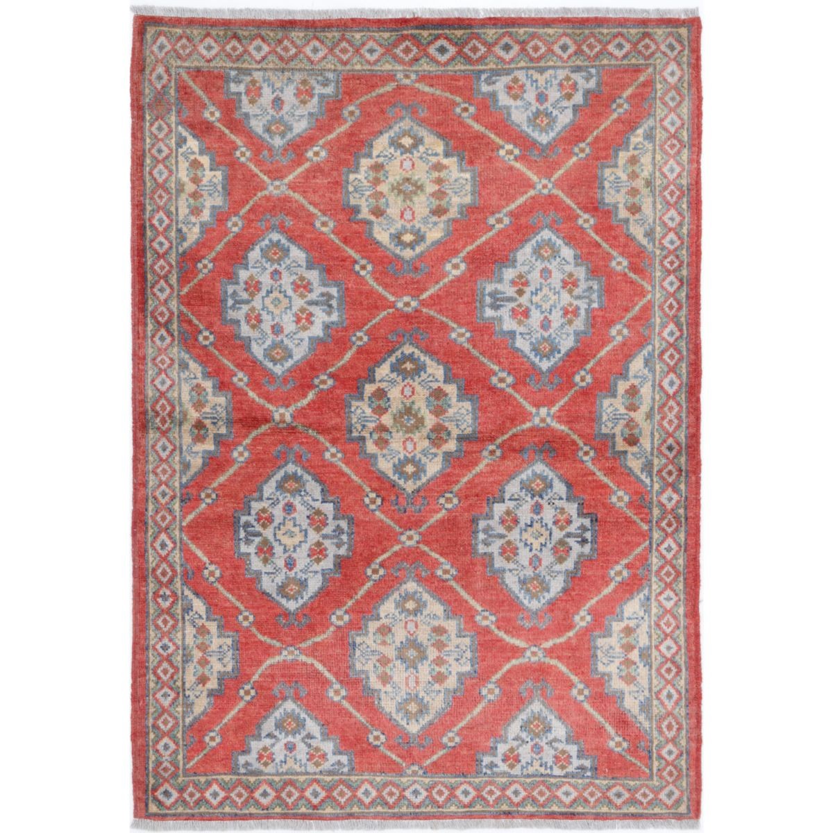 Revival 3x5 Handmade Double Knotted Washable Wool Rug - Colorful