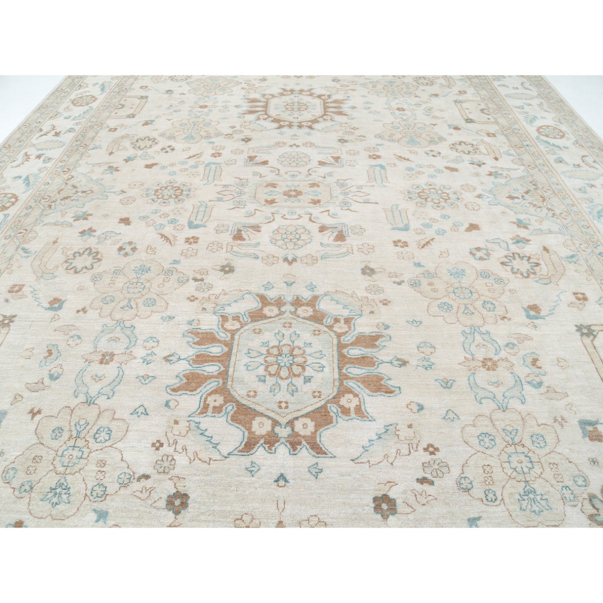 Ziegler 12x17 Handmade Double Knotted Washable Wool Rug - Colorful