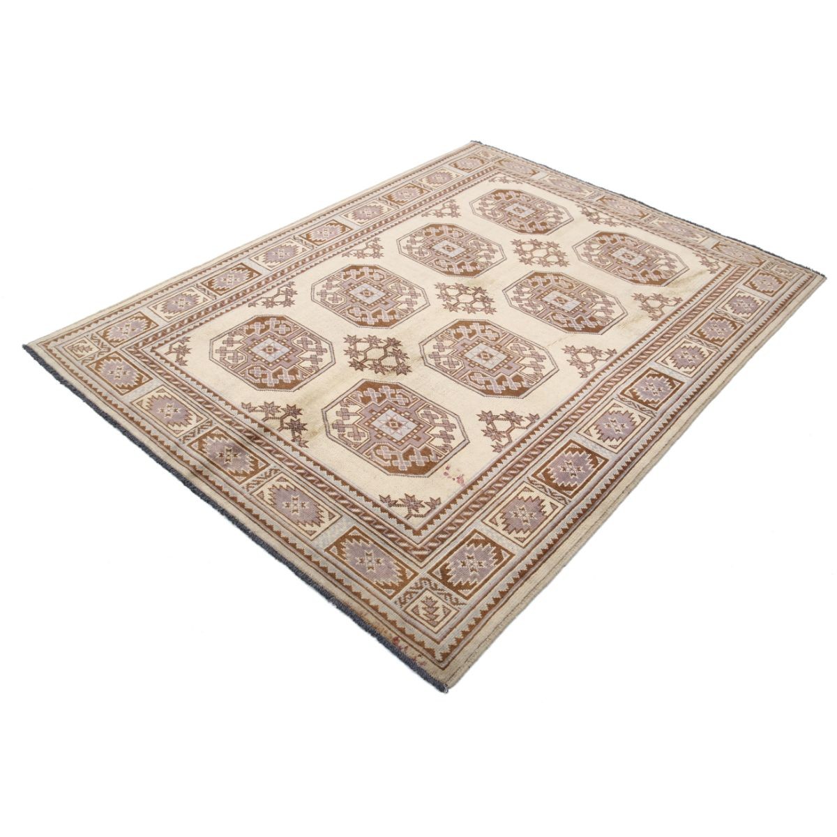 Revival 5x7 Handmade Double Knotted Washable Wool Rug - Colorful