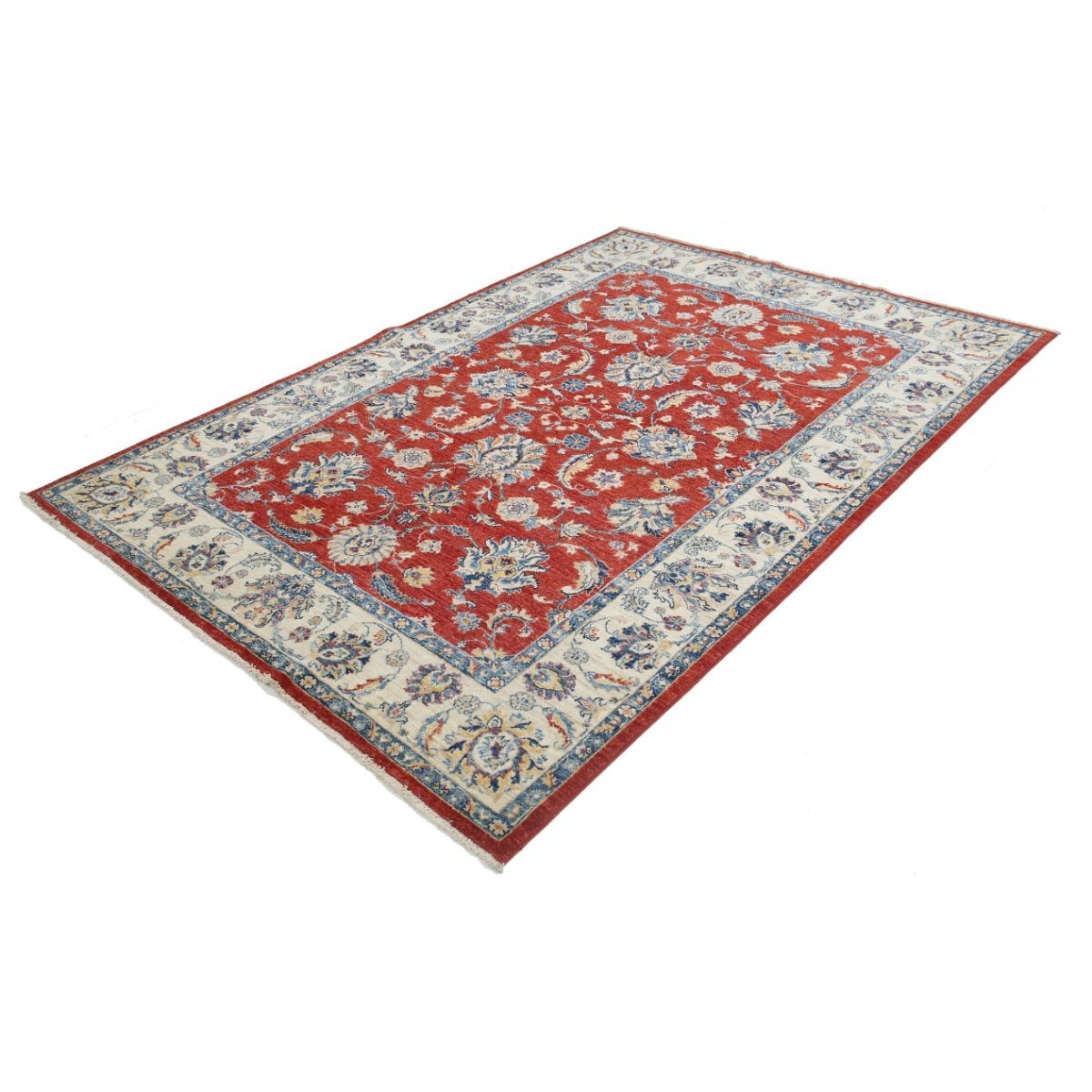Ziegler 6x8 Handmade Double Knotted Washable Wool Rug - Colorful