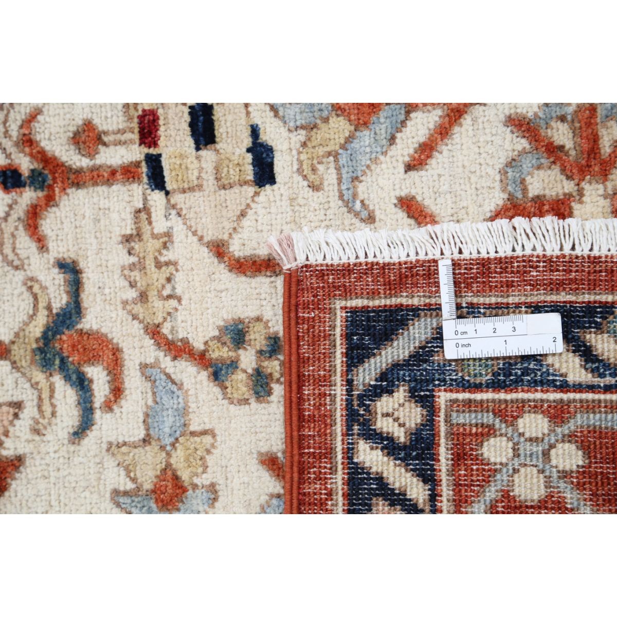 Heriz 8x10 Handmade Double Knotted Washable Wool Rug - Colorful