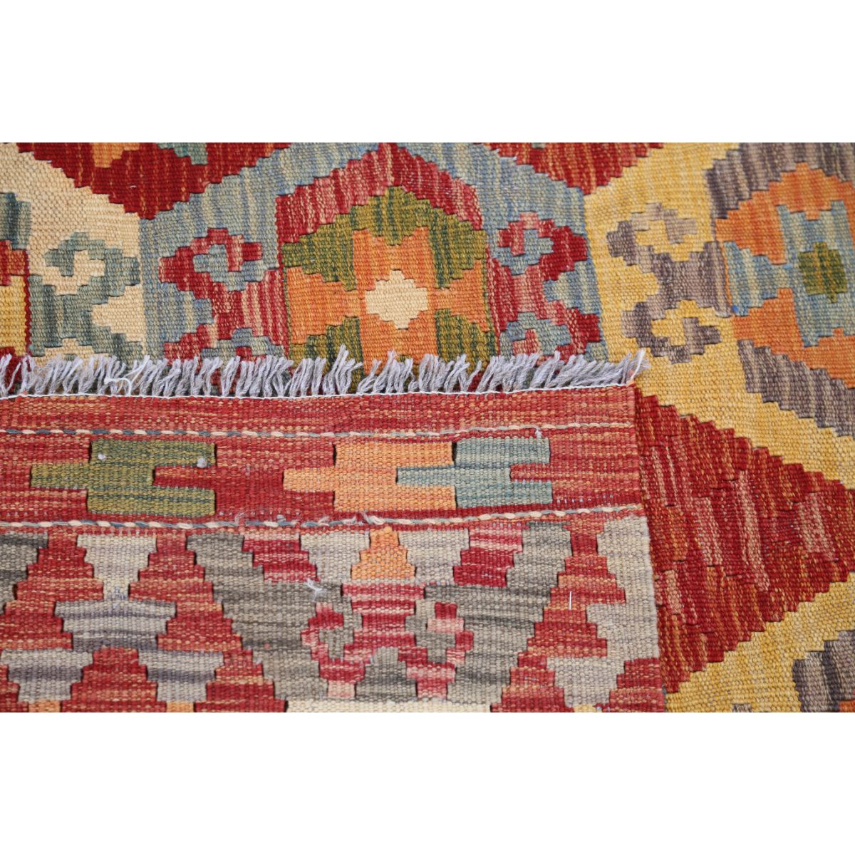 Maimana 10x13 Hand Woven Washable Wool Rug - Colorful