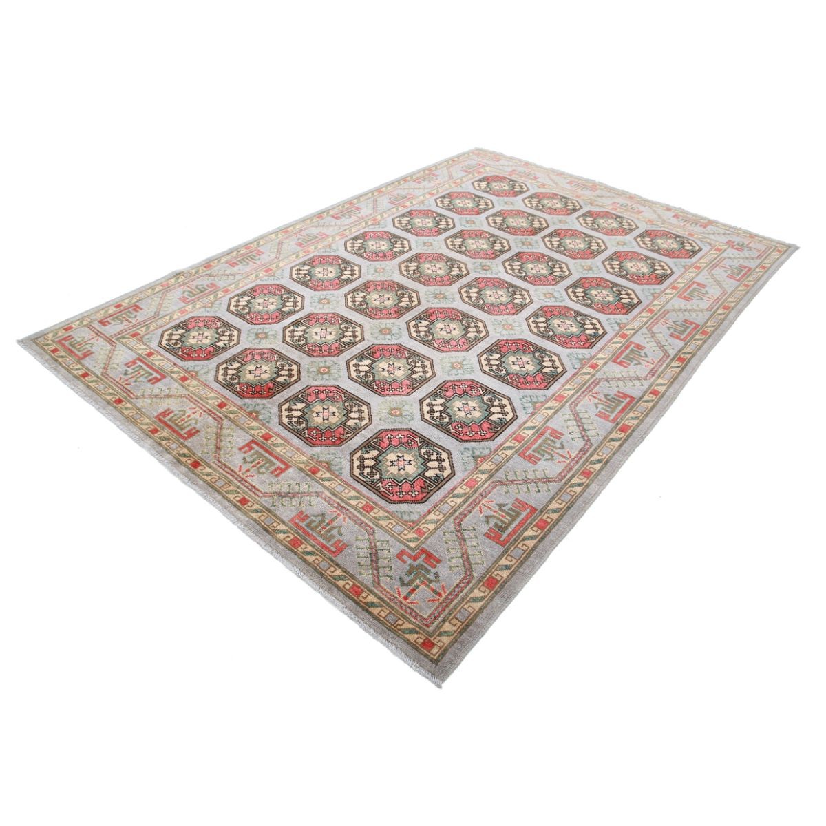 Revival 7x10 Handmade Double Knotted Washable Wool Rug - Colorful
