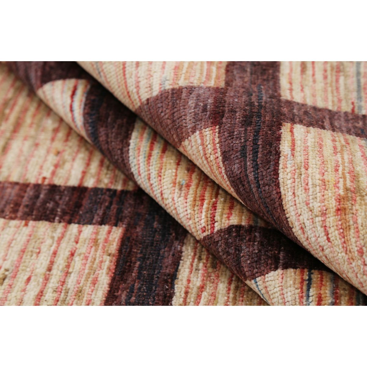 Modcar 6x8 Handmade Double Knotted Washable Wool Rug - Colorful