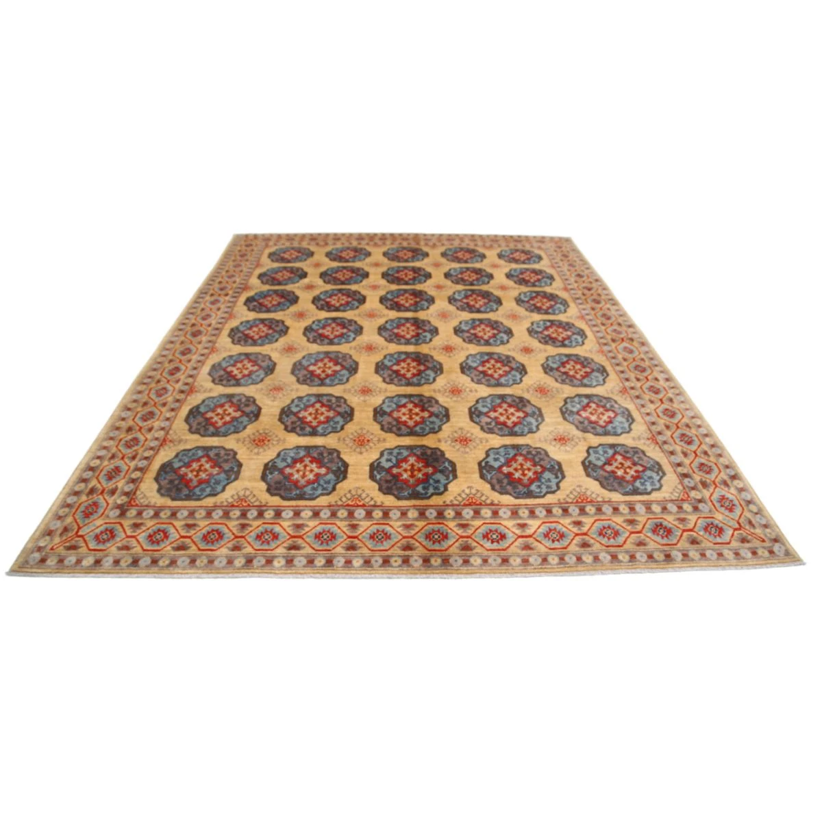 Revival 8x10 Handmade Double Knotted Washable Wool Rug - Colorful