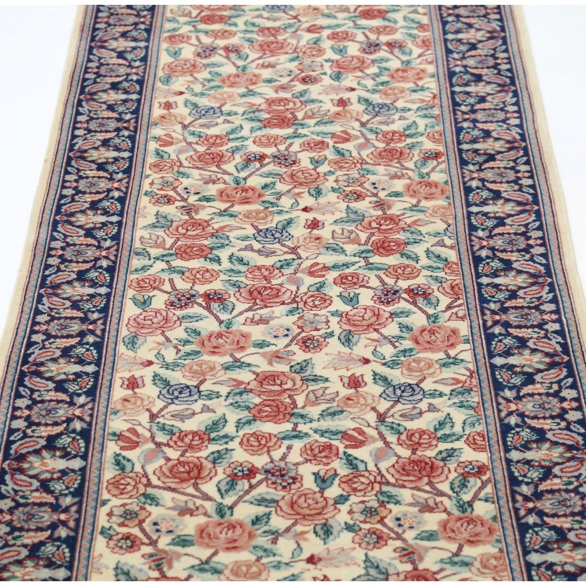 Heritage 3x18 Handmade Double Knotted Washable Wool Runner - Colorful