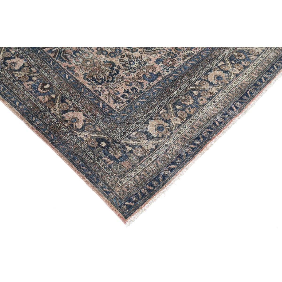 Vintage 8x12 Handmade Double Knotted Washable Wool Rug - Soft Hues