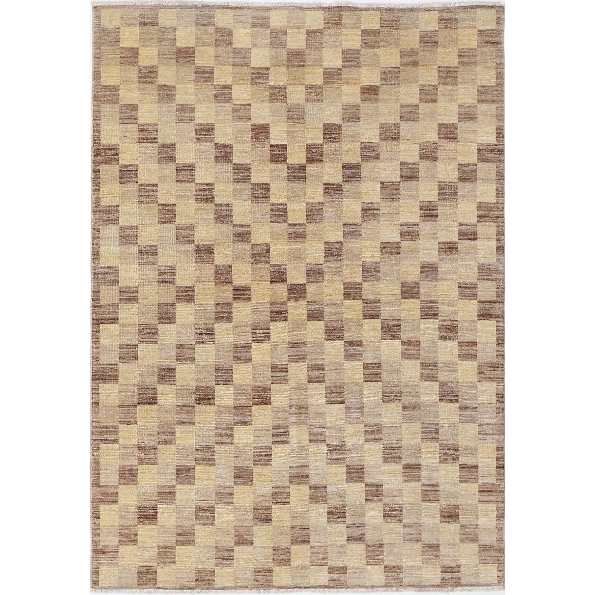 Modcar 6x8 Handmade Double Knotted Washable Wool Rug - Colorful