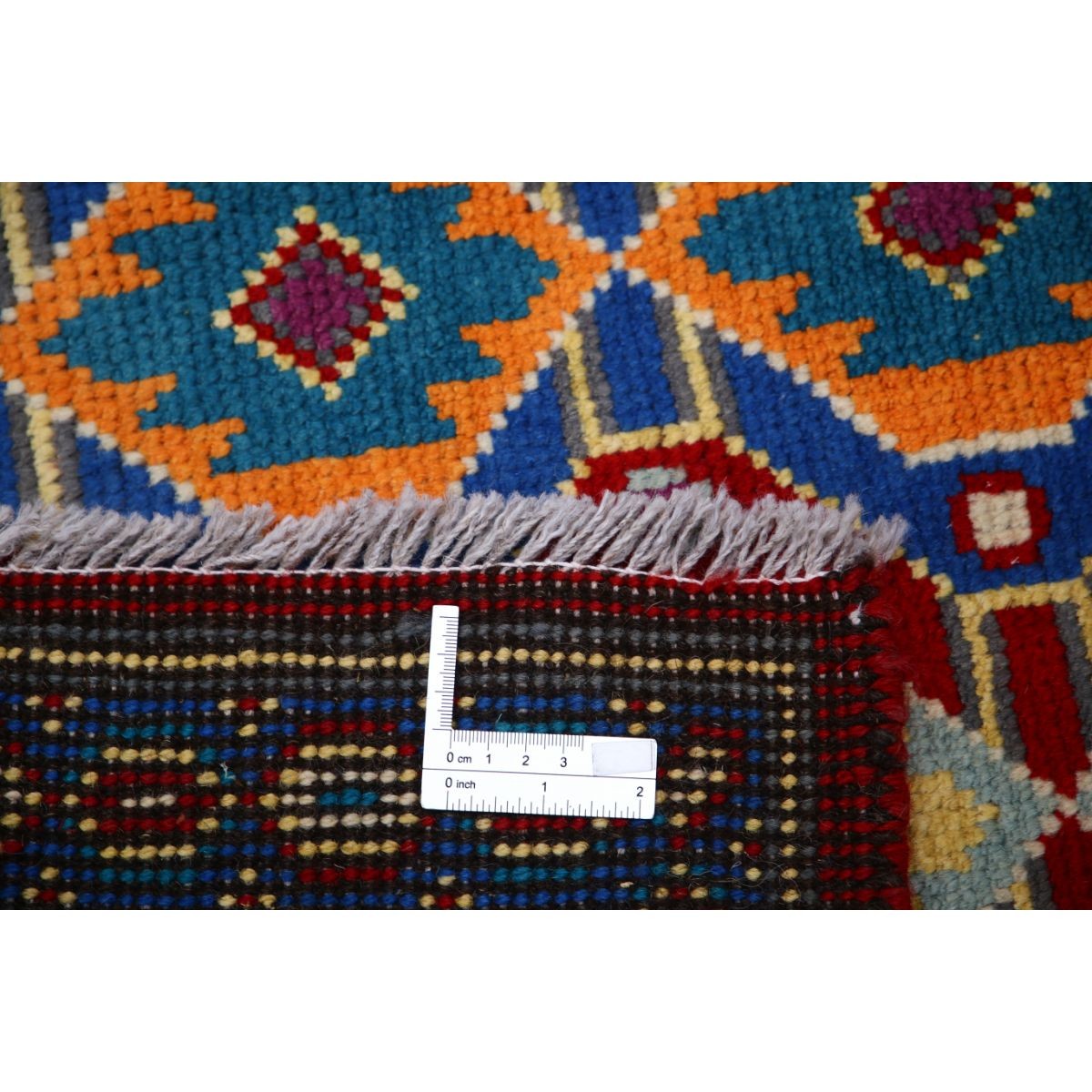 Revival 5x6 Handmade Double Knotted Washable Wool Rug - Colorful