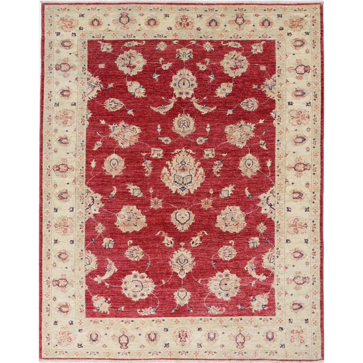 Ziegler 6x7 Handmade Double Knotted Washable Wool Rug - Colorful