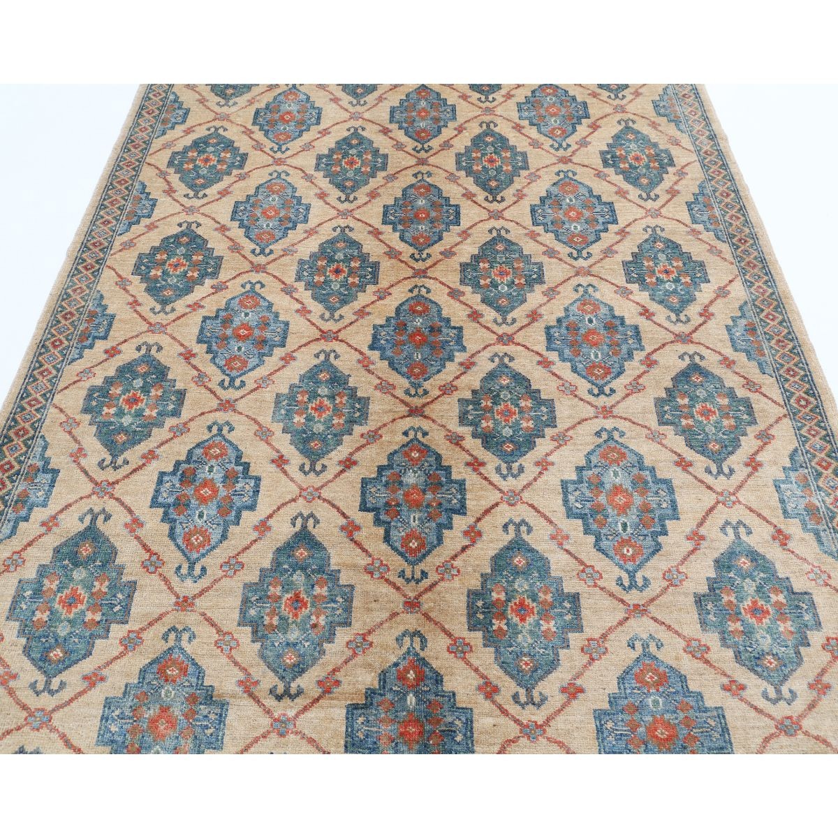 Revival 6x8 Handmade Double Knotted Washable Wool Rug - Colorful
