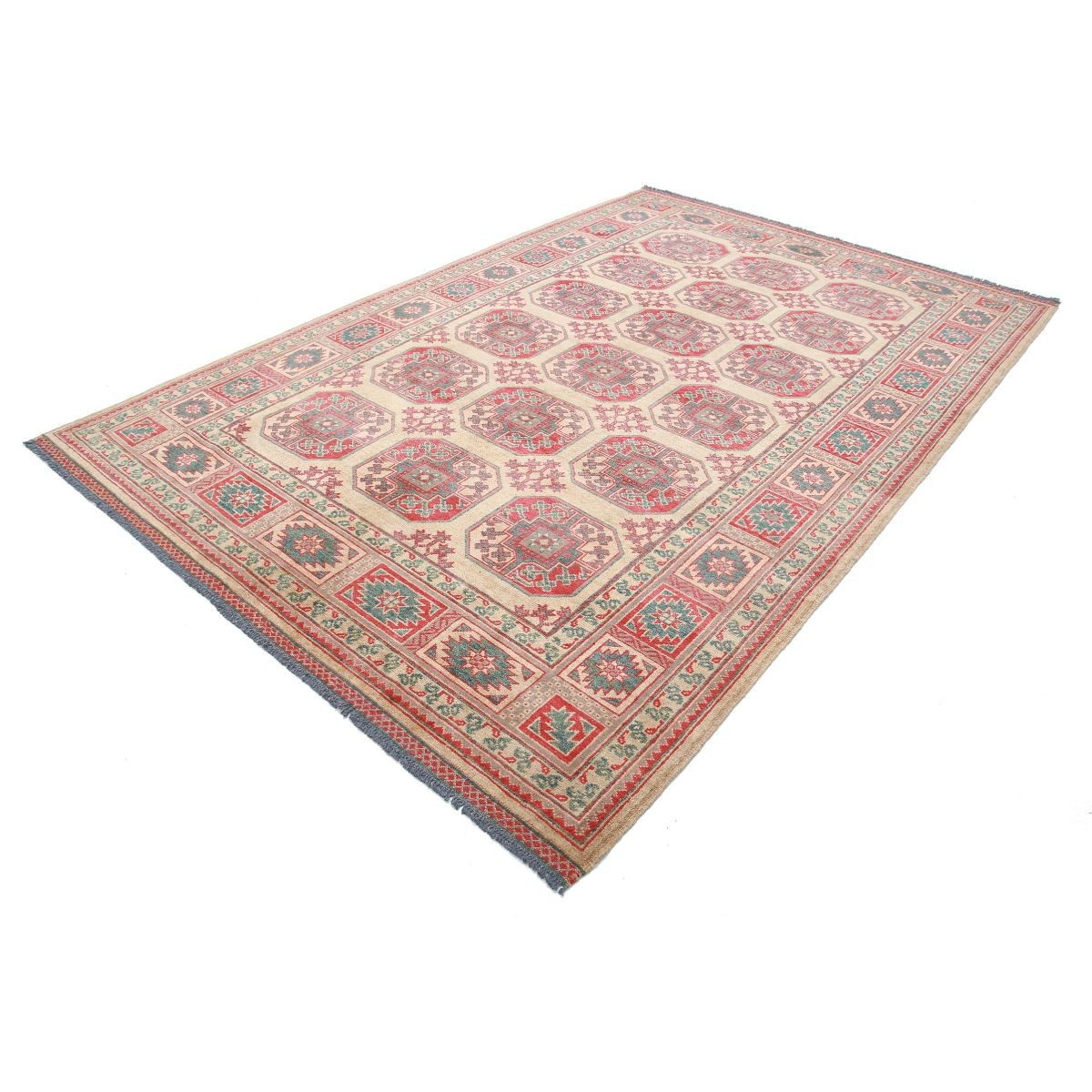 Revival 7x10 Handmade Double Knotted Washable Wool Rug - Colorful