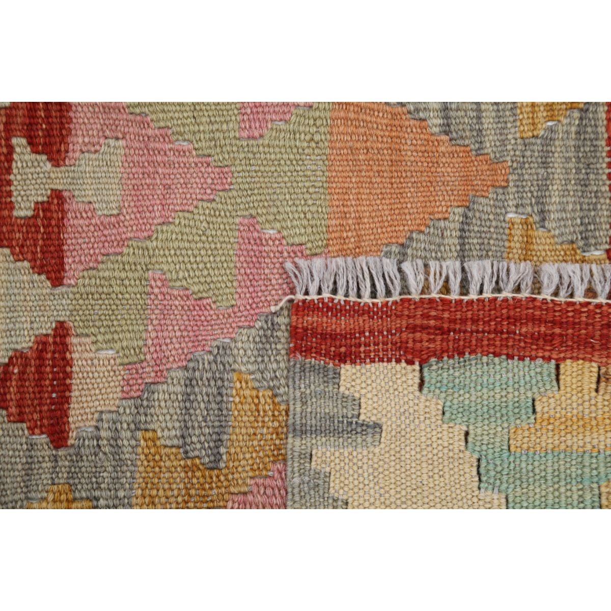 Maimana 5x6 Hand Woven Washable Wool Rug - Colorful