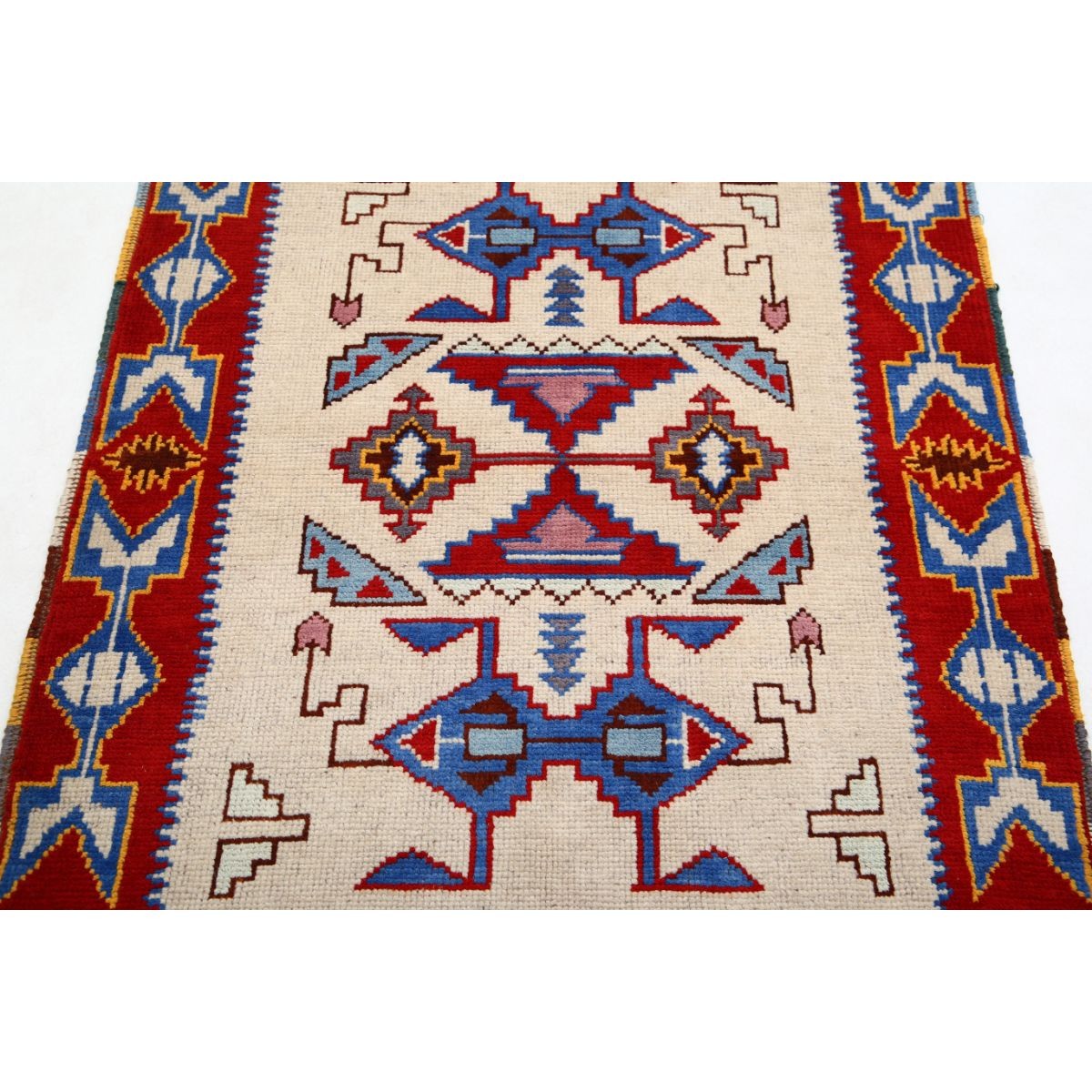 Revival 3x5 Handmade Double Knotted Washable Wool Rug - Colorful