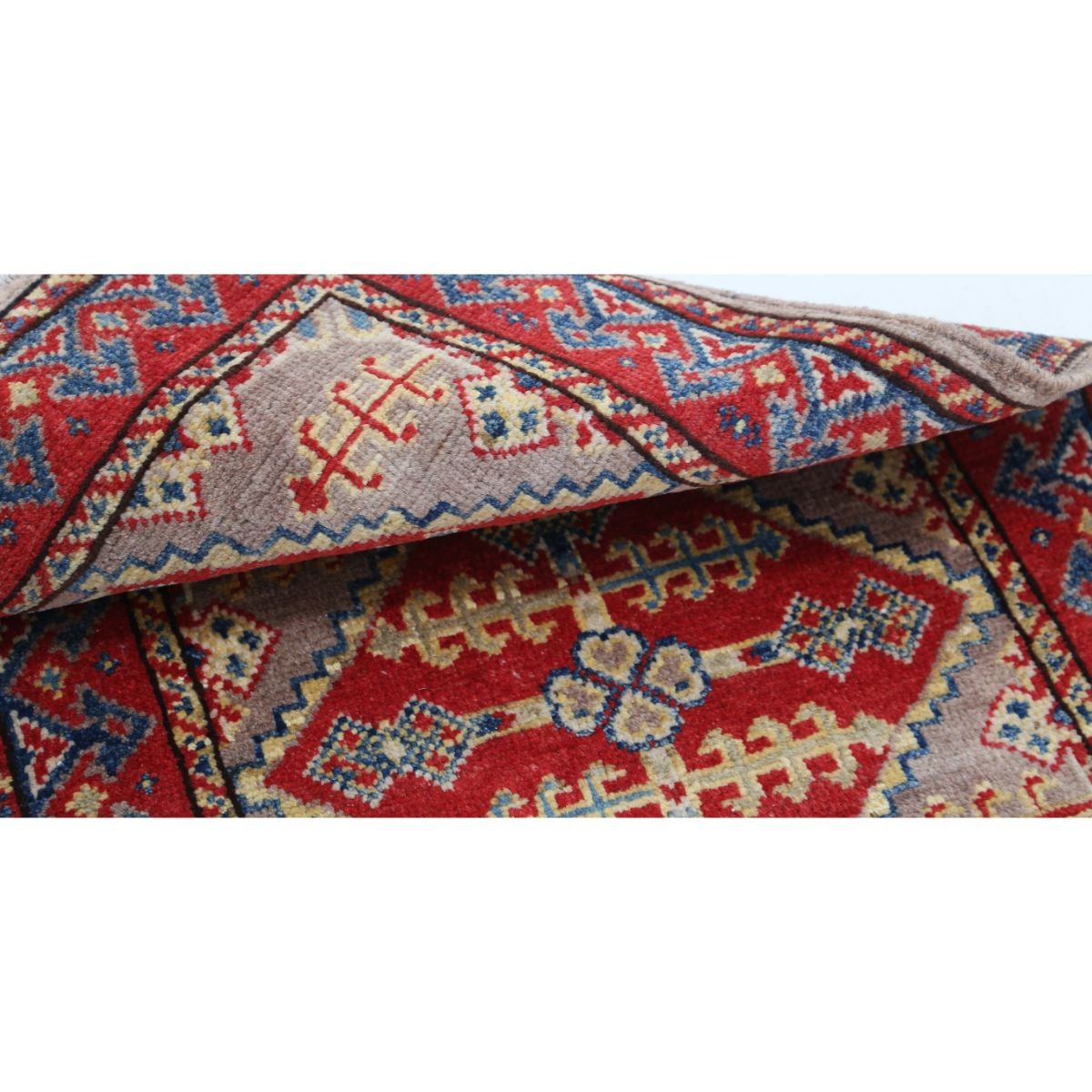 Revival 2x3 Handmade Double Knotted Washable Wool Rug - Colorful