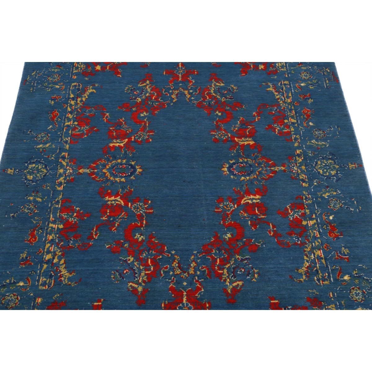Gulshan 4x6 Machine-Made Washable Wool Rug - Colorful