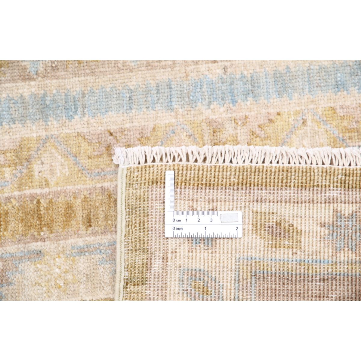 Shaal 7x9 Handmade Double Knotted Washable Wool Rug - Soft Hues