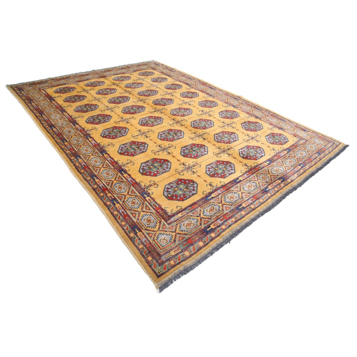 Revival 8x11 Handmade Double Knotted Washable Wool Rug - Colorful