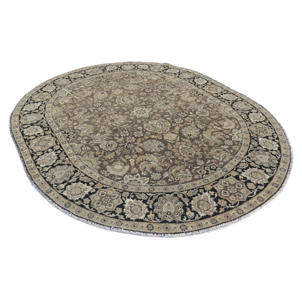 Ziegler 8x10 Handmade Double Knotted Washable Wool Rug - Colorful - Oval