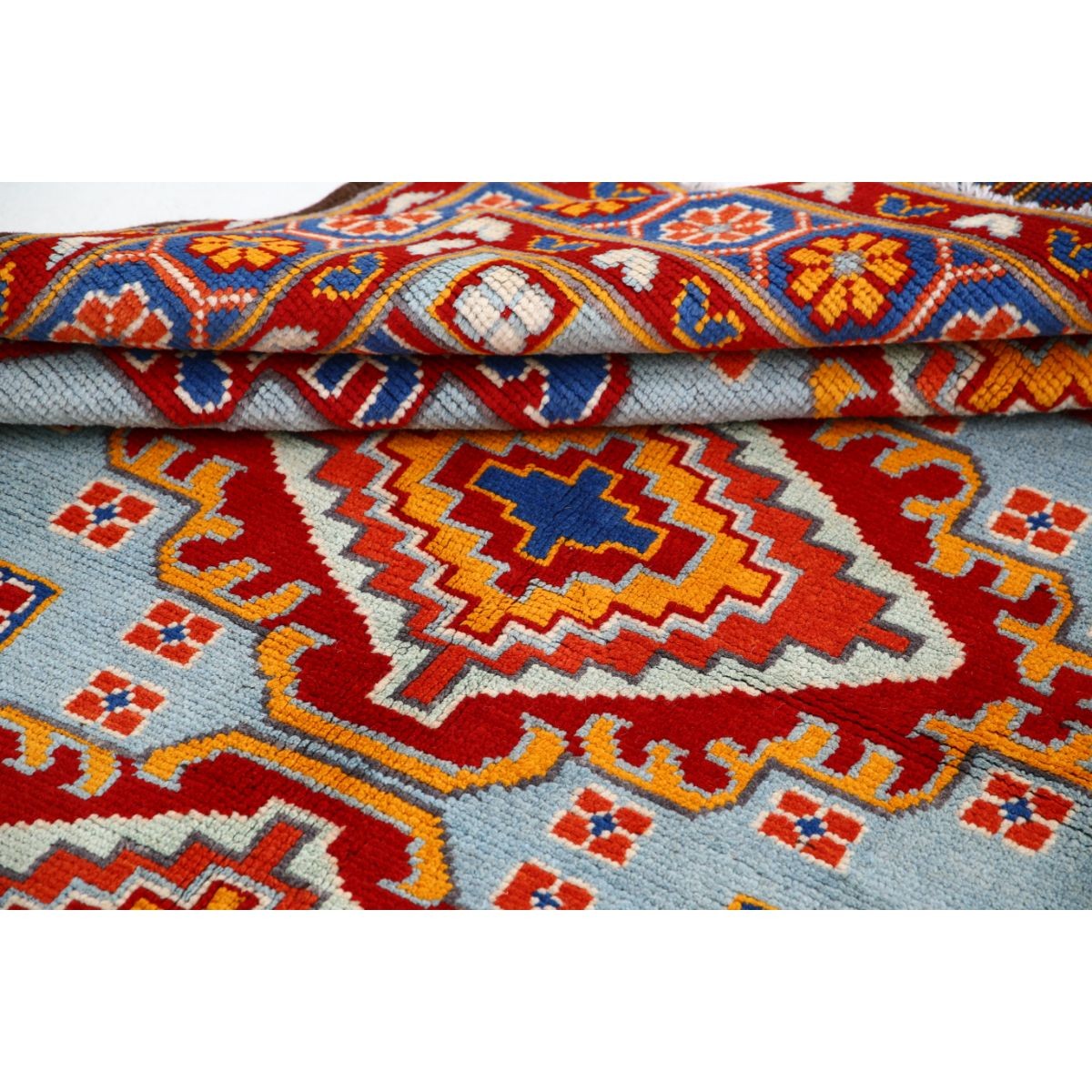 Revival 5x8 Handmade Double Knotted Washable Wool Rug - Colorful