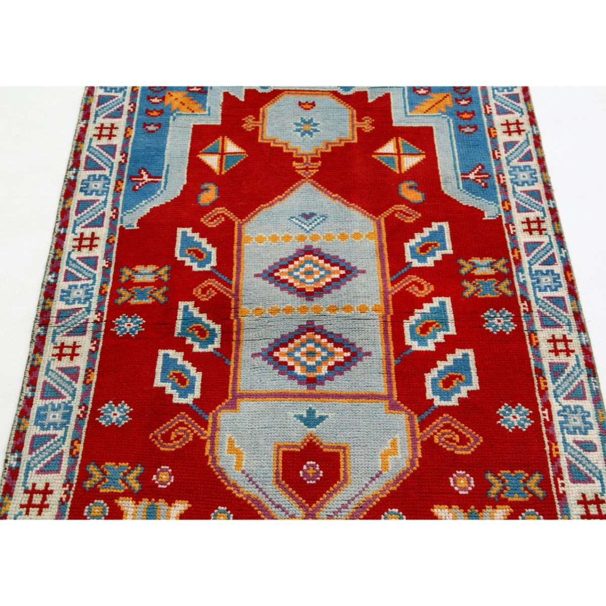 Revival 3x5 Handmade Double Knotted Washable Wool Rug - Colorful