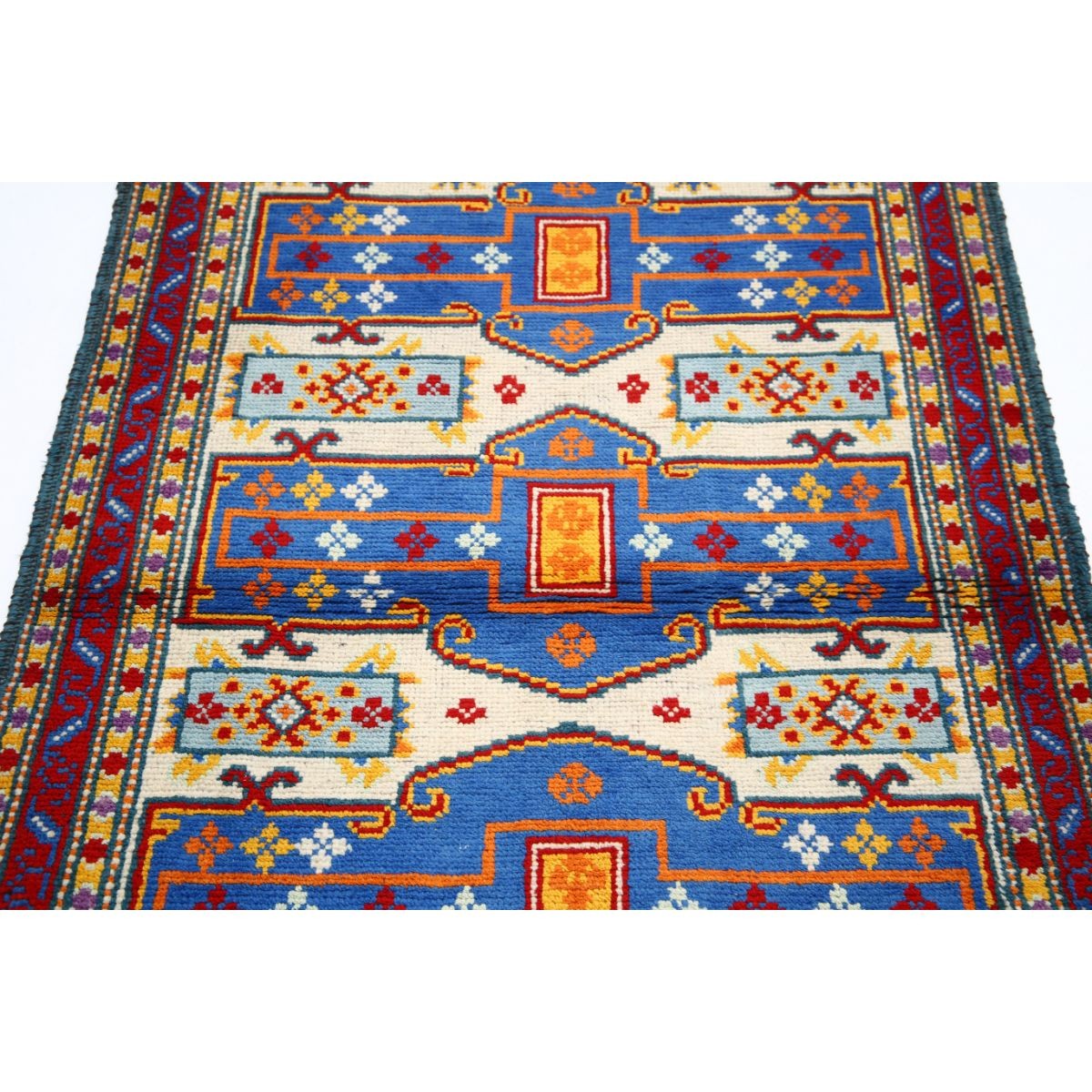 Revival 3x5 Handmade Double Knotted Washable Wool Rug - Colorful