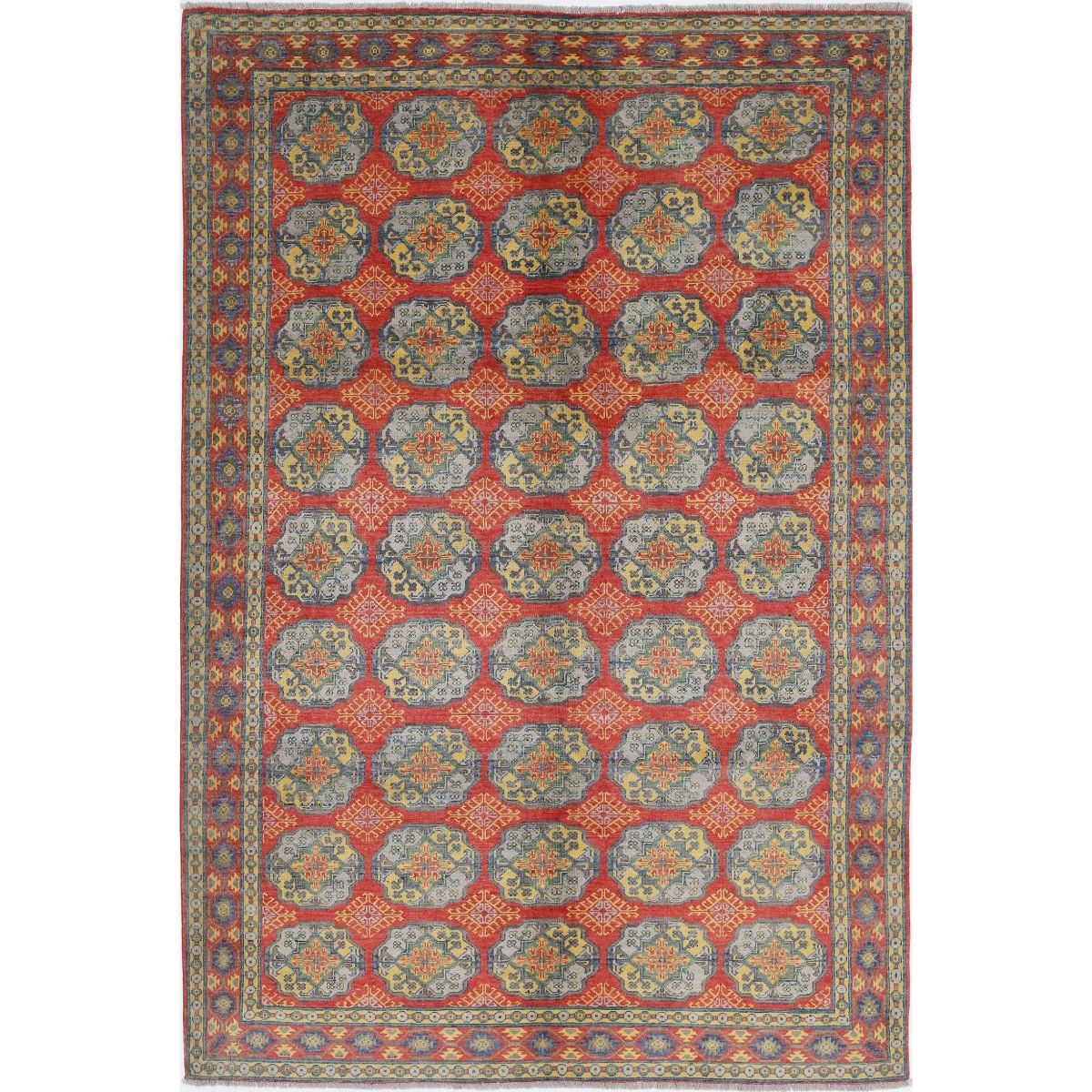 Revival 7x10 Handmade Double Knotted Washable Wool Rug - Colorful