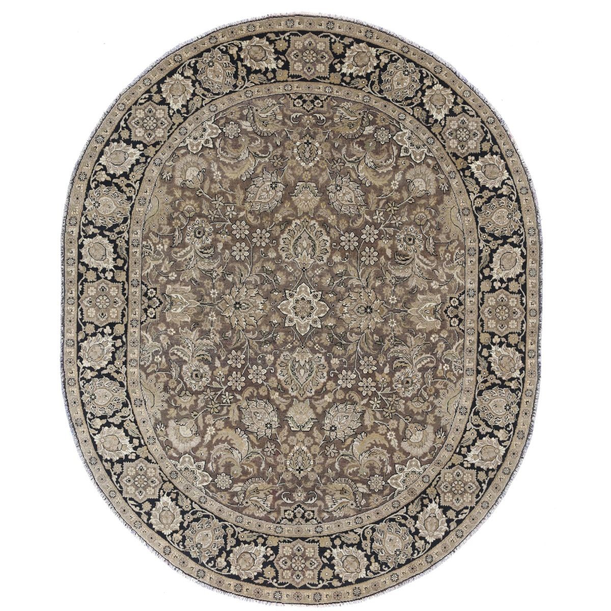 Ziegler 8x10 Handmade Double Knotted Washable Wool Rug - Colorful - Oval