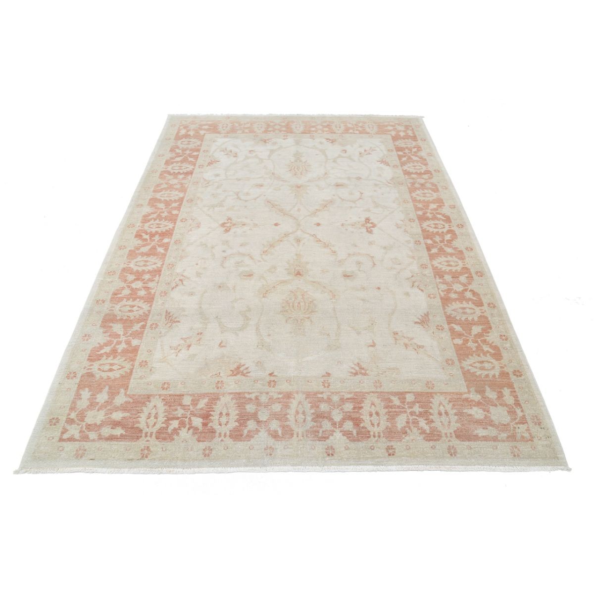 Serenity 6x8 Handmade Double Knotted Washable Wool Rug - Soft Hues