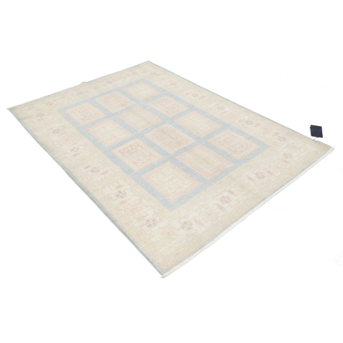 Bakhtiari 5x7 Handmade Double Knotted Washable Wool Rug - Soft Hues