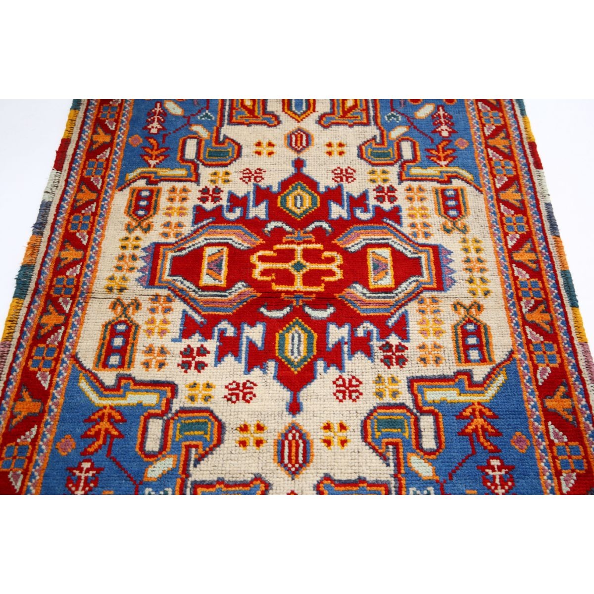 Revival 3x5 Handmade Double Knotted Washable Wool Rug - Colorful