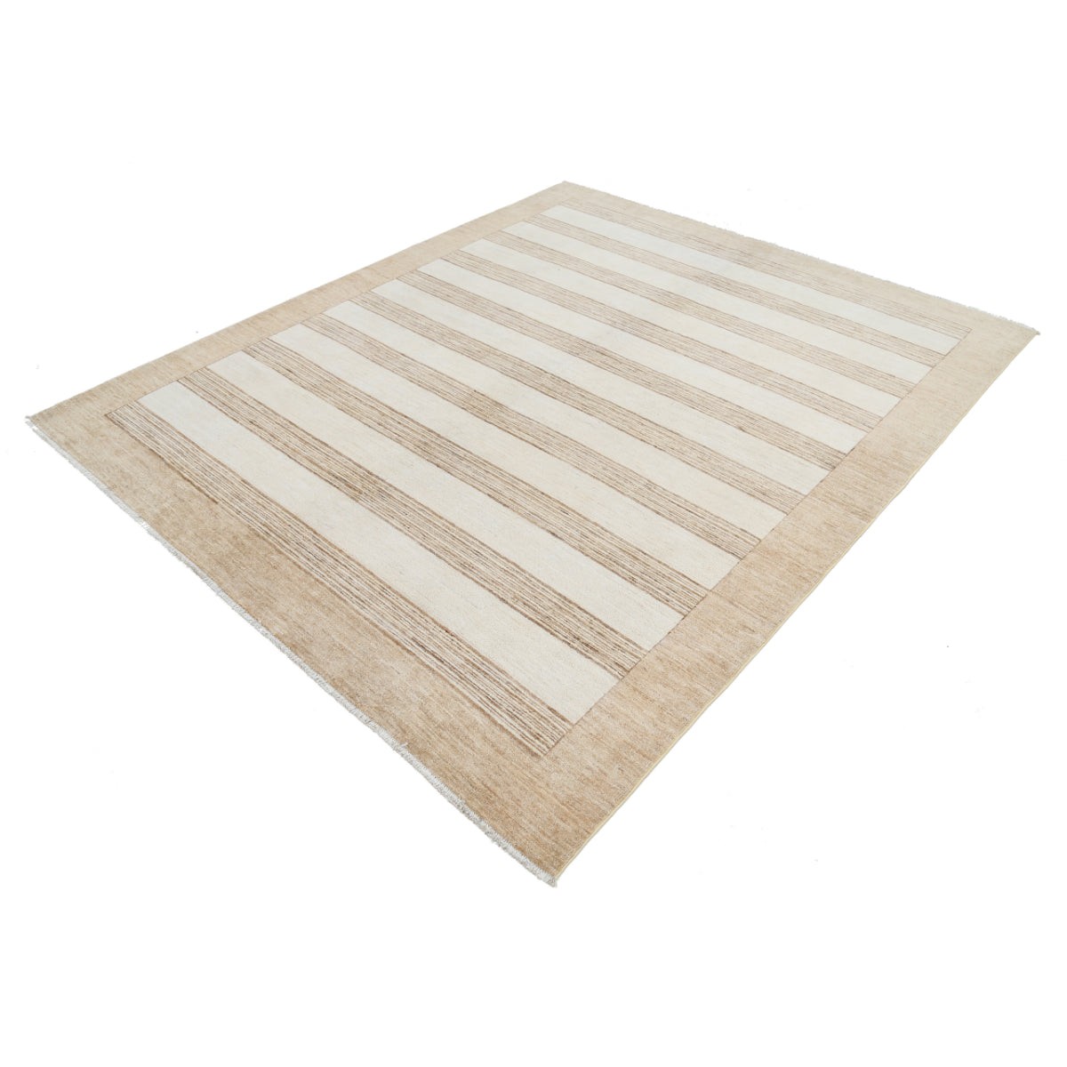 Modcar 7x8 Handmade Double Knotted Washable Wool Rug - Colorful
