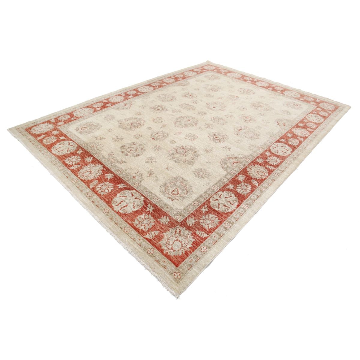 Ziegler 8x11 Handmade Double Knotted Washable Wool Rug - Colorful