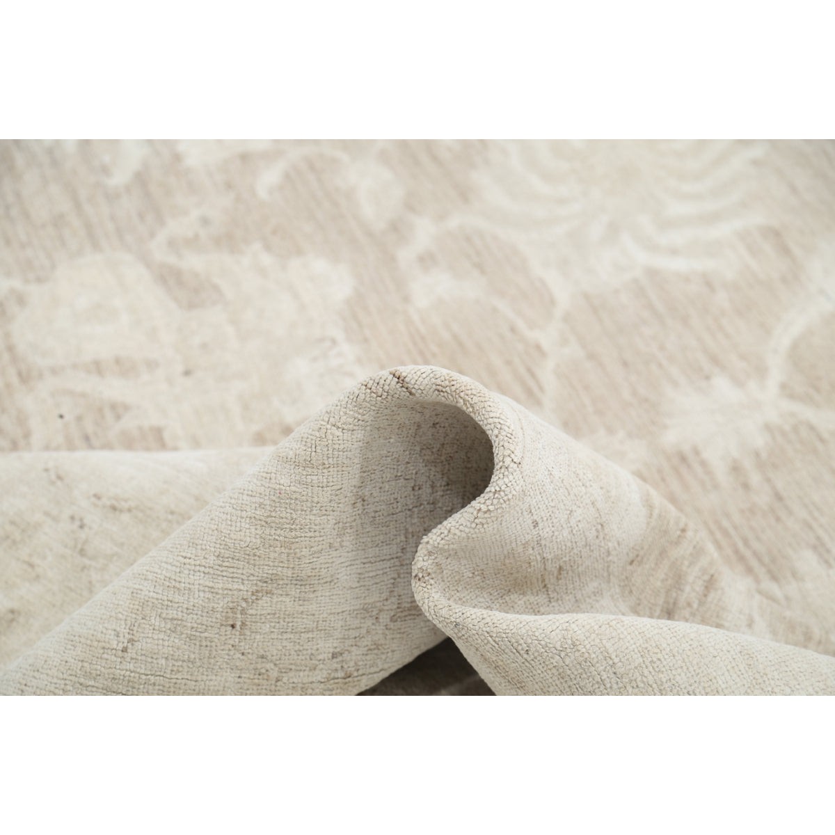 Serenity 13x16 Handmade Double Knotted Washable Wool Rug - Soft Hues