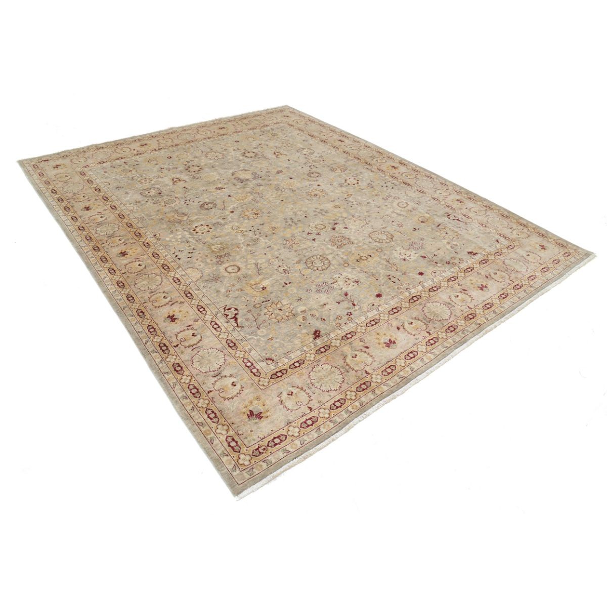 Heritage 8x10 Handmade Double Knotted Washable Wool Rug - Colorful