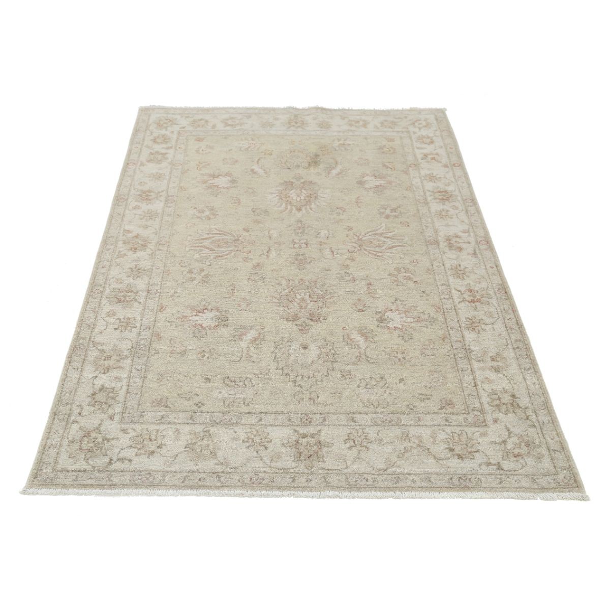 Serenity 4x6 Handmade Double Knotted Washable Wool Rug - Soft Hues