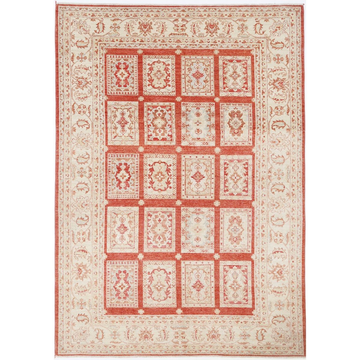 Bakhtiari 7x10 Handmade Double Knotted Washable Wool Rug - Colorful