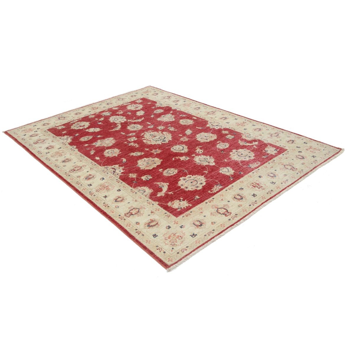 Ziegler 6x7 Handmade Double Knotted Washable Wool Rug - Colorful