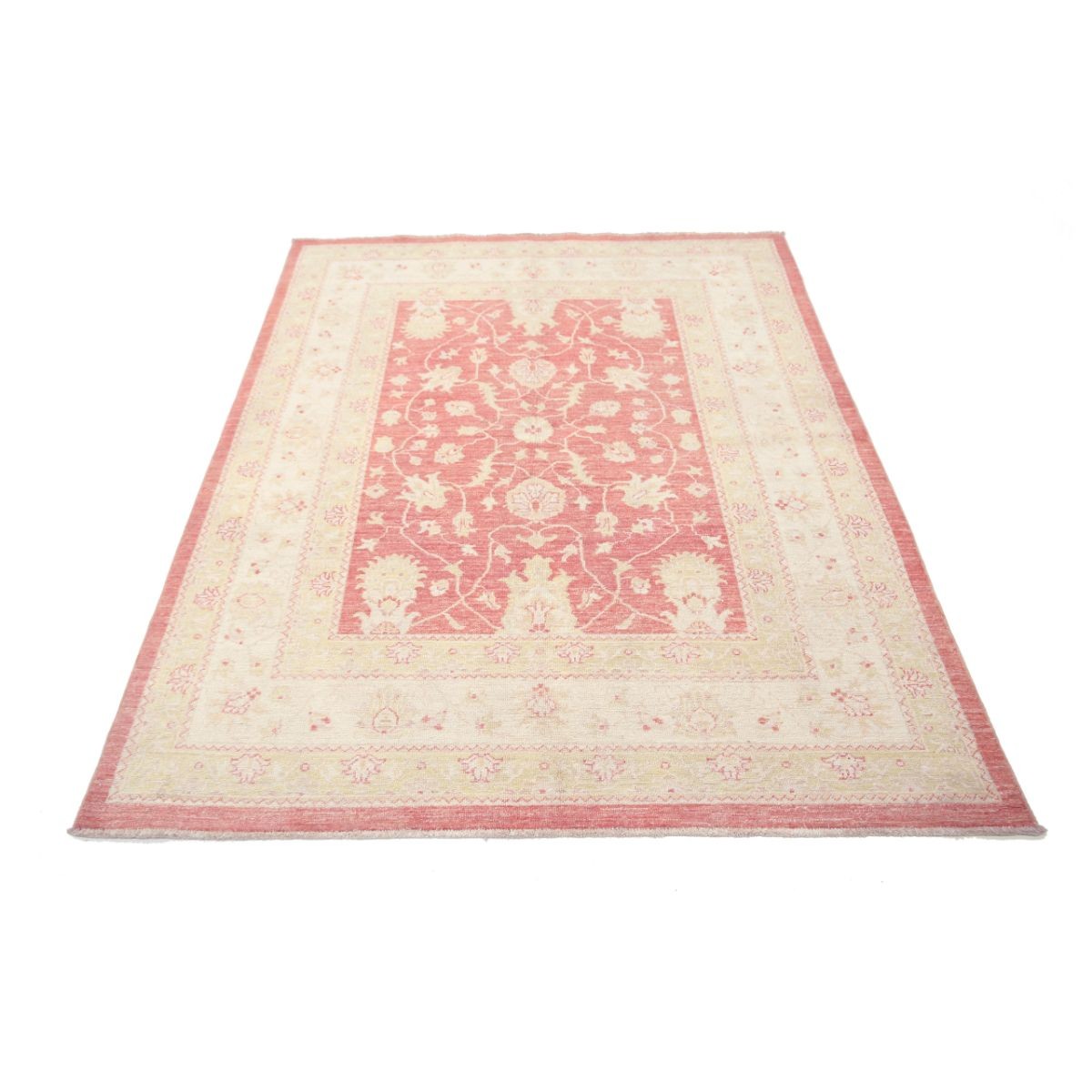 Ziegler 5x6 Handmade Double Knotted Washable Wool Rug - Soft Hues