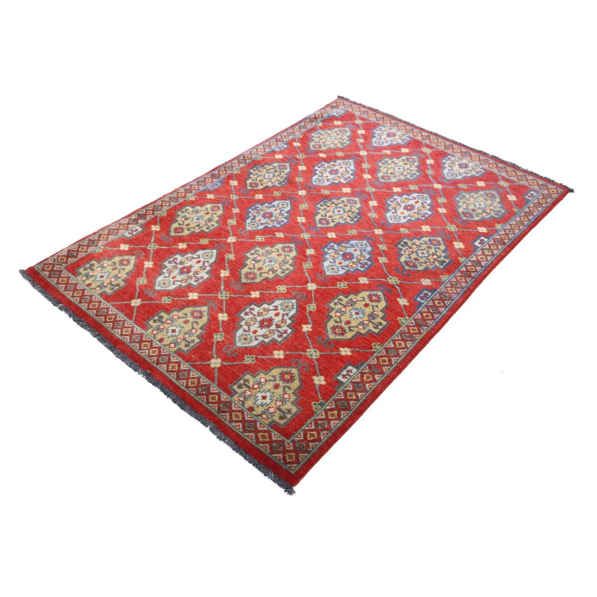 Revival 4x6 Handmade Double Knotted Washable Wool Rug - Colorful