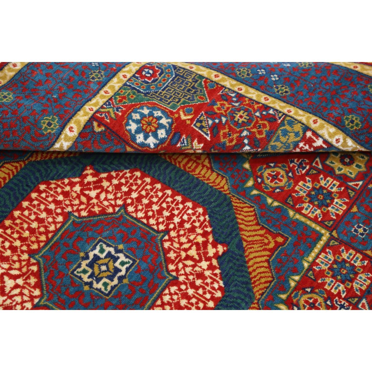 Gulshan-3'10" 4x6 Machine-Made Washable Wool Rug - Colorful
