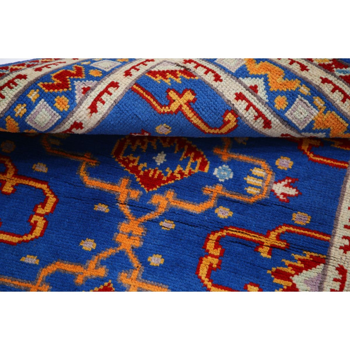 Revival 3x4 Handmade Double Knotted Washable Wool Rug - Colorful